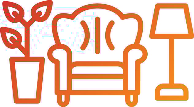 Living Room Icon Style vector