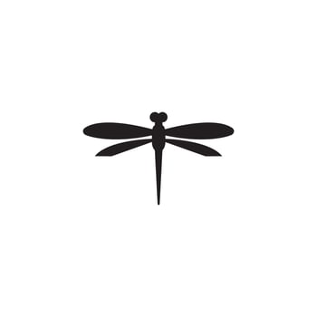 Dragonfly illustration icon design template vector