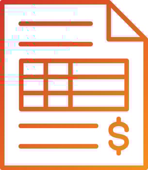 Invoice Icon Style vector
