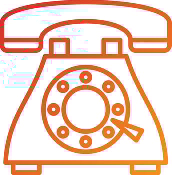 Landline Icon Style vector