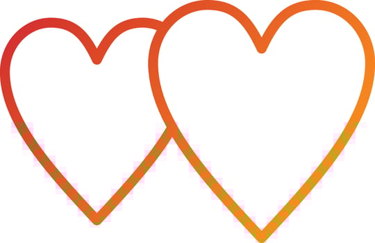 Hearts Icon Style vector