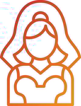 Bride Icon Style vector