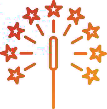 Sparkler Icon Style vector