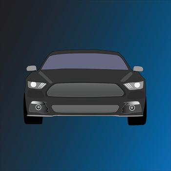 Mustang car vector illustration