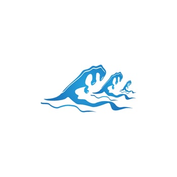 Water wave icon vector