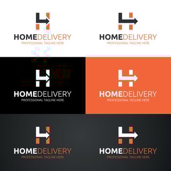 Letter H logo design template vector