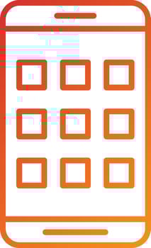 Mobile Apps Icon Style vector