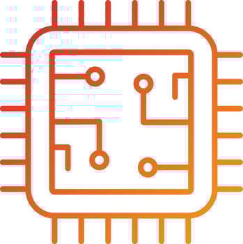 Processor Icon Style vector