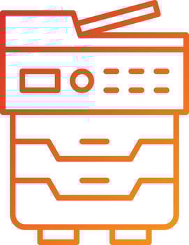 Copy Machine Icon Style vector