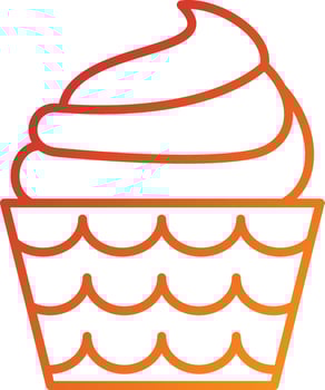 Cupcake Icon Style vector