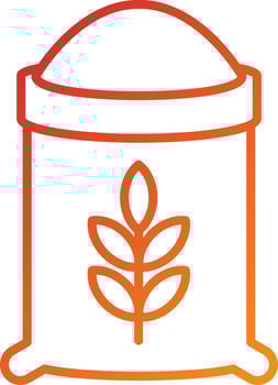 Flour Icon Style vector