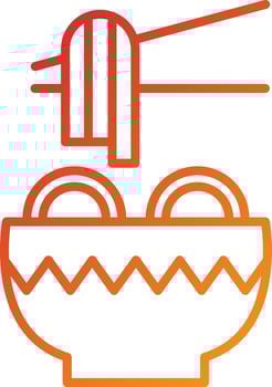 Pasta Icon Style vector