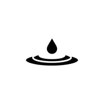 Waterdrop, Water, Droplet, Liquid Solid Icon Vector Illustration Logo Template. Suitable For Many Purposes.
