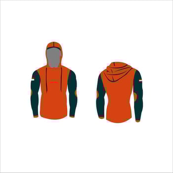 long sleeve shirt design vector illustration