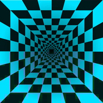 Abstract Checkered Background With Squares vector