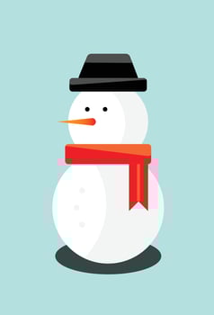 Christmas serial vector, vector of snowman. Good for decorations during Christmas.