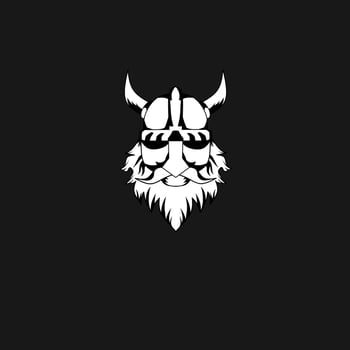 Illustration vector graphic of template logo Viking head