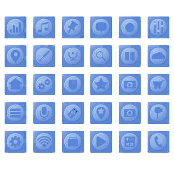 UI Icons Gradient vector