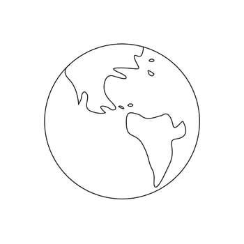 Earth globe icon vector