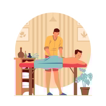 Male Massage Therapist vector