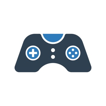 Game pad icon, Game pad symbol for your web site , logo, app, UI design vector