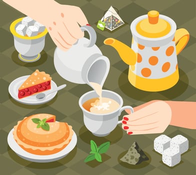 Tea Day Background vector