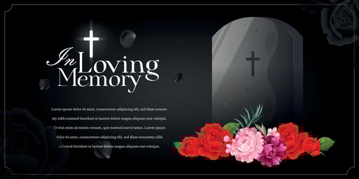 In Loving Memory Poster vector