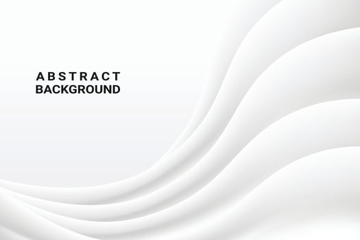 White cloth background abstract with soft waves vector