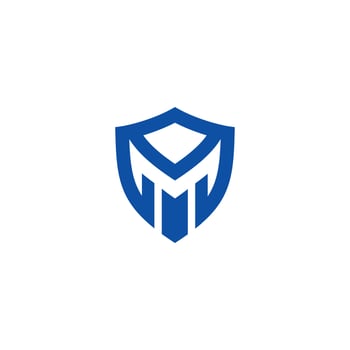 Security Letter M logo Vector