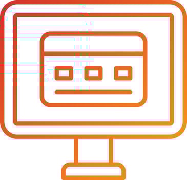 Online Payment Icon Style vector