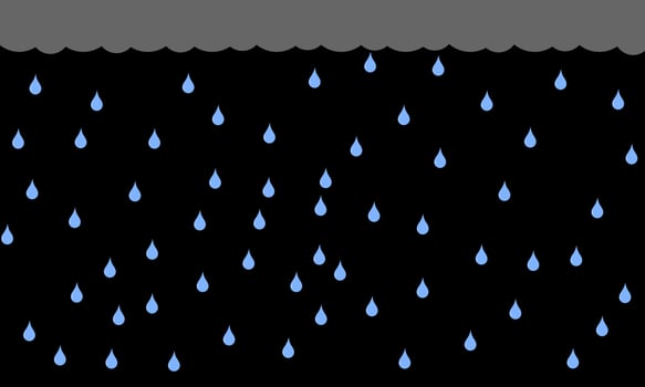 rain background with water vector