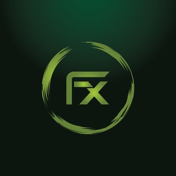 FX letter logo design on black background. FX creative initials letter logo concept. fx icon design. vector