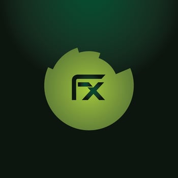 FX letter logo design on black background. FX creative initials letter logo concept. fx icon design. vector