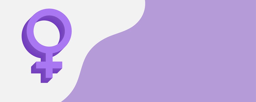 International Women's Day with an abstract background vector