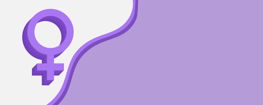 International Women's Day with an abstract background vector