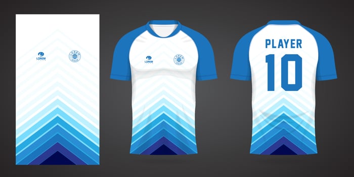 sports shirt jersey design template vector