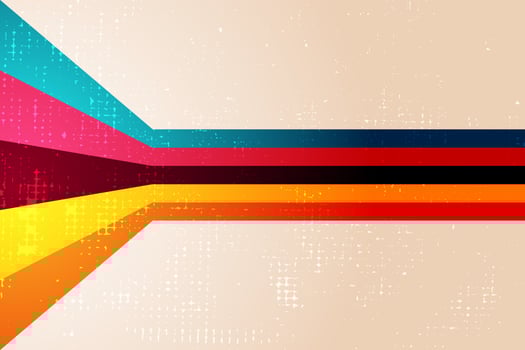 Retro abstract background vector, vintage geometric stripes design, simple colorful lines classic grunge wallpaper vector