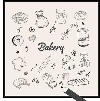 bakery Doddles eps vector