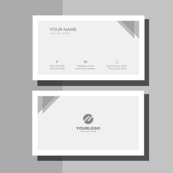 Simple And Clean Business Card vector
