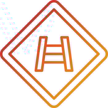 Railroad Crossing Icon Style vector