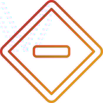 No Entry Icon Style vector