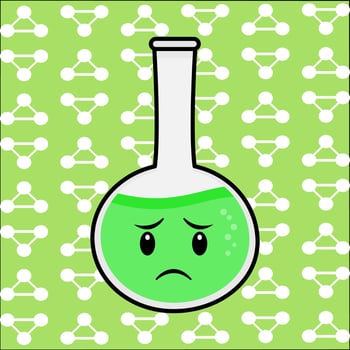 Cute Laboratory bottle cartoon character vector