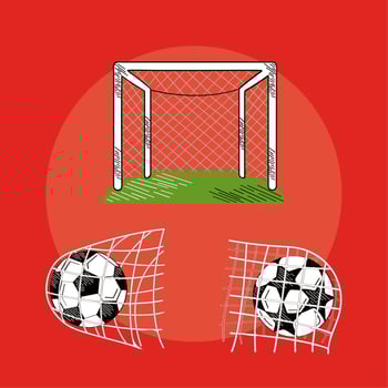 three football soccer icons vector