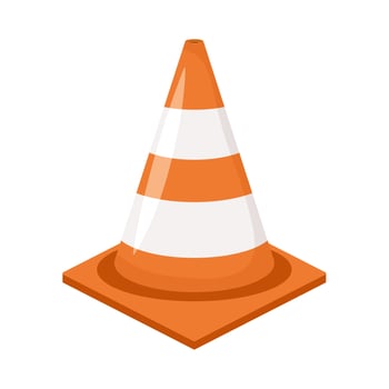 under construction cone vector