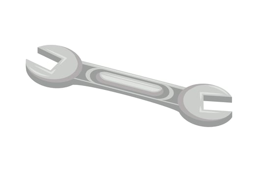 wrench key tool vector
