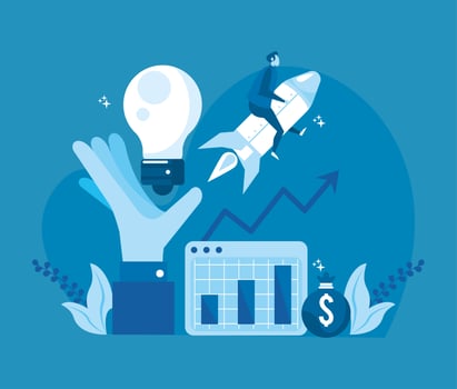 businessman and business income vector