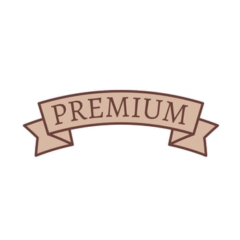premium ribbon retro vector