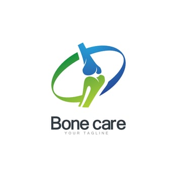 Bone care logo icon vector template