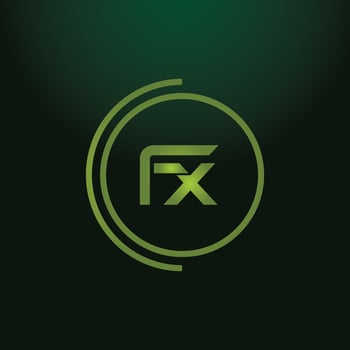 FX letter logo design on black background. FX creative initials letter logo concept. fx icon design. vector