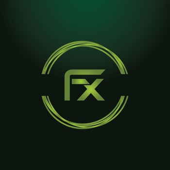 FX letter logo design on black background. FX creative initials letter logo concept. fx icon design. vector